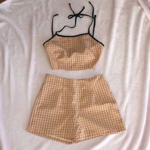 Halter top Short set